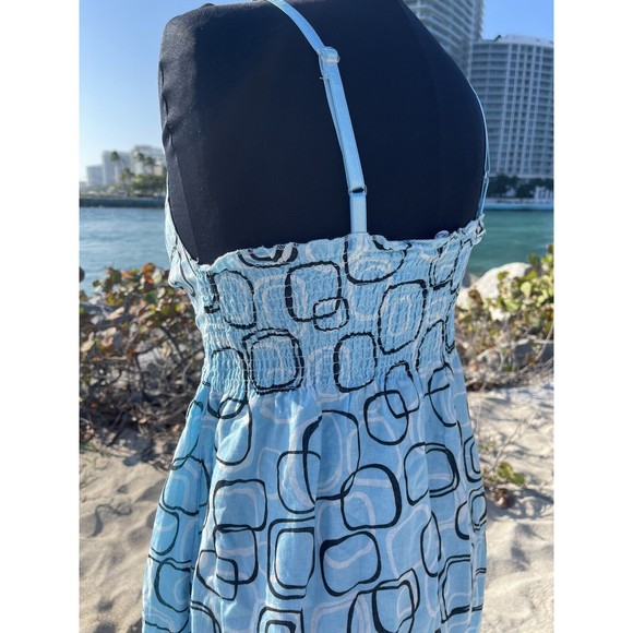 Vintage Y2K Blue Floral Cottage Core Baby Doll Derek Heart Dress / Size: L - Picture 3 of 11